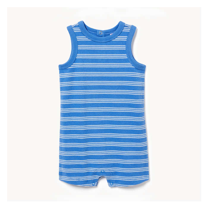 Baby Boys' Textured Sleeveless Romper